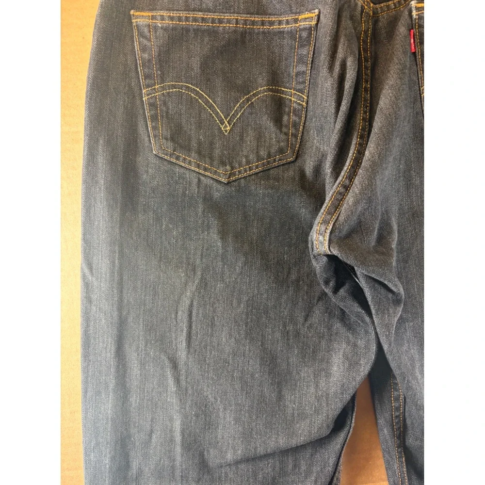 Levi's 501 XX Jeans Mens 34x31 Dark Wash Straight Leg Button Fly 100% Cotton